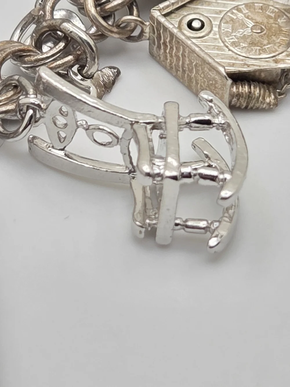 Heavy Vintage Jem Ster Sterling Charm Bracelet – 14 Sterling Charms 8